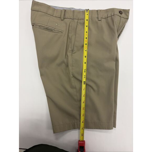 Nike Golf Dri Fit Shorts Khaki Mens 28 Pleated - Picture 6 of 7